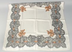 A MARCEL ROCHAS PARIS SILK SCARF.