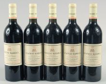 CHATEAU RAHOUL, GRAVES 1991, 5 BOTTLES.