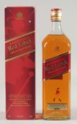JOHNNIE WALKER RED LABEL RESERVED SCOTCH WHISKY 1litre.