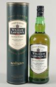 WILLIAM LAWSON SCOTCH WHISKY FINEST BLENDED. 1 litre, boxed.