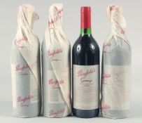 PENFOLDS GRANDE SHIRAZ, 1994, 4 BOTTLES.
