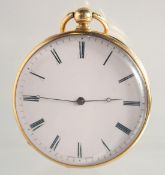 A GOOD 19TH CENTURY SWISS 18K GOLD POCKET WATCH. Bautte, Geneva.
