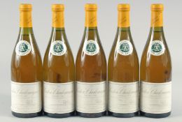 LOUIS LATOUR, CORTON CHARLEMAGNE, 1995. 5 BOTTLES.