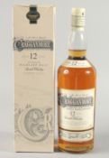 CRAGGANOWEN SINGLE HIGHLAND MALT, AGED 12 YEARS. 1litre, boxed.