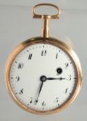A GOOD 19TH CENTURY 14K GOLD INTERNATIONAL WATCH CO. SCHAFFHUSEN POCKET WATCH.