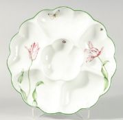 A ROYAL WORCESTER PORCELAIN ALFRESCO SAVORY DISH.