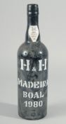 HENRIQUES & HENRIQUES VINTAGE MADEIRA, 1980. 1 BOTTLE.