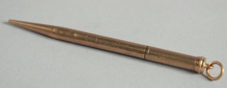 A 9CT GOLD PENCIL.