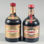 DRAMBUIE. 1 LITRE BOTTLE, BOXED and a 75cl BOTTLE (2).