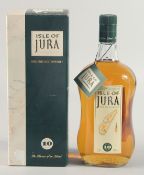 ISLE OF JURA SINGLE MALT WHISKY, AGED 10 YEARS. 1 litre, boxed.