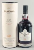 GRAHAMS TAWNEY PORT. 10 YEAR OLD, 1 BOTTLE, boxed.