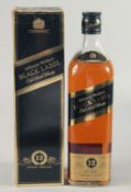JOHNNIE WALKER BLACK LABEL, 12 YEAR OLD EXTRA SPECIAL. 70cl, boxed.