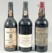 NIEPOORTS VINTAGE PORT, 1977. ONE BOTTLE. TAYLOR QUINTA DE VARGELLA, VINTAGE PORT. ONE BOTTLE WARRES