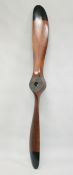 A LARGE WOODEN PROPELLER. 6ft 6ins long.