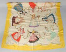 A GUCCI SILK SCARF, ITALIANO.