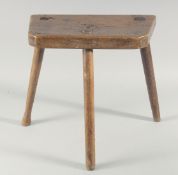 A RARE CUTLERS OF SHEFFIELD THREE LEGGED STOOL.