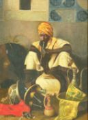 Cortillon, 20th Century, 'Le Fumeur de Pipe', oil on panel, signed, 15.75