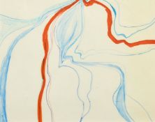 Birgit Skiold (1923-1982) Swedish, an abstract form, watercolour and pencil, 7