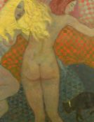 Kanwaldeep Singh Kang, signed Nicks (1964-2007) British, 'Astrid, Tula and Emma', two nude ladies