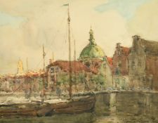 Terrick Williams (1860-1936) British, 'Leyden, Holland', watercolour, signed, 8