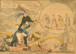 Thomas Tegg, 'Boney at Bayonne Blowing a Spanish Bubble', hand coloured print, 9.25