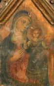 18th/19th Century Continental School, a mother and child in a tabernacle frame, 21.75