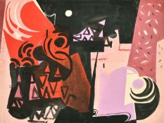 Attributed to Breon O'Casey (1928-2011), an untitled abstract composition, watercolour and