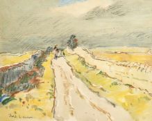 Fred Lawson (1888-1968), a group of three watercolours of country scenes, 8