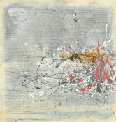 Wesselmann (20th Century) Written script and oil paint on canvas, signed and dated NY 1972 verso