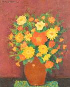 Marcel Roche, Mid-20th Century, a still life of flowers, oil on canvas, signed, 28.75