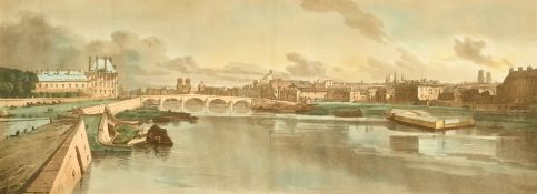 Thomas Girtin (1775-1802) British, 'View of The Tuileries and a Bridge', etching and aquatint, 10
