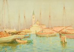 Walter Tyndale (1855-1943) British, 'San Giorgio Magiore, Venice', watercolour, signed, 9