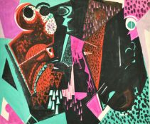 Attributed to Breon O'Casey (1928-2011), an untitled abstract composition, watercolour and