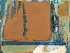 Prabhakar Kolte (1946) Indian, an abstract composition, acrylic and watercolour, signed, 9.5