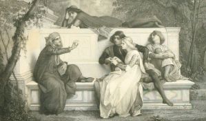 Huot after Cabanel, 'Un Poete Florentin', engraving, 12