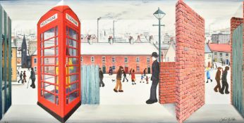 John Wilson, Limited edition 3D wall sculpture in the Manner of L.S. Lowry, 'Hanging on the