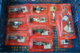 Del Prado group of eleven figures in blister packs, unused.
