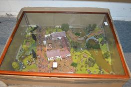 A good display case containing a military battlefield.