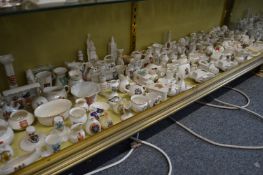 A large collection of crested china.