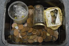 A large quantity of coins.