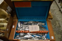 A canteen of cutlery.