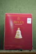 Bells whisky decanter Christmas 2000, boxed.