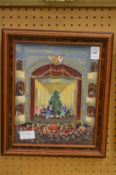 Stanwell, childrens Christmas show, oil.
