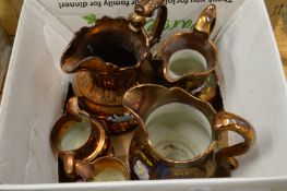 Lustre jugs.