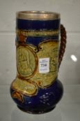 A Royal Doulton Nelson commemorative jug (cracked).