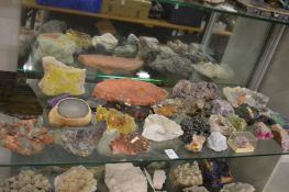 A good collection of minerals, specimen stones, crystals etc.