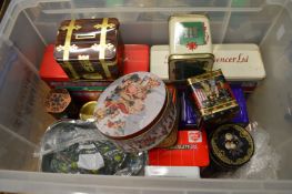 Old tins etc.