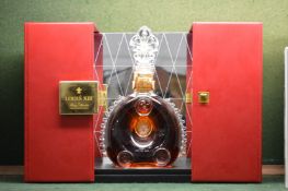 A Remy Martin Louis XIII shop display bottle with case.