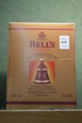 Bells whisky decanter Christmas 1999, boxed.
