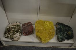 A good collection of minerals, specimen stones, crystals etc.